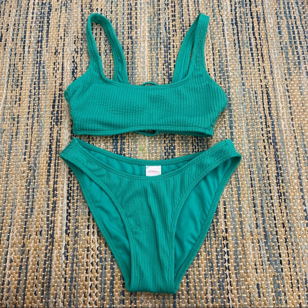 green bikini